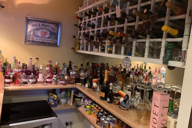 Wendy Chadburn shared this photo of a very well stocked home bar.