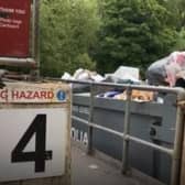 A household waste recycling centre in Sheffield. Picture from Sheffield Council