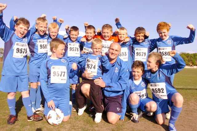 These youngsters with the Shotton Jets FC were planning to do the Greggs five-mile run in 2009. Are you in the picture?