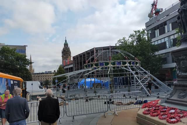 Some Star readers asked if the tent in Barker's Pool was for the Queen's funeral.