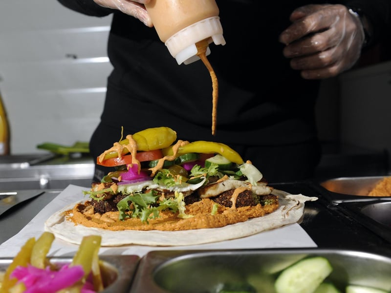 Falafel Guys in Briggate has a 4.9* rating from 955 reviews. A Tripadvisor reviewer said: “The best falafel and halloumi sandwich in Leeds. Tried the salad today and it was super healthy and light. The guys are so hygienic and friendly.”