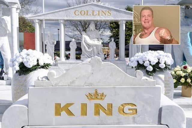 The controversial memorial for Willy Collins was unveiled in Shiregreen Cemetery, Sheffield, in March