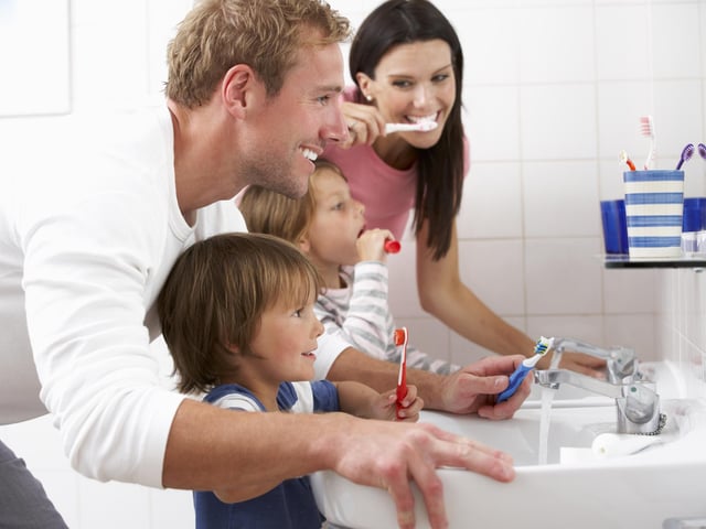 A running tap wastes more than 6 litres of water every minute, so turn off the tap while brushing your teeth, shaving, or washing your face.
