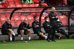 Rotherham United boss Paul Warne says missed chances cost his side dearly after the Millers went out of the Carabao Cup at Salford City. Photo: Jonathan Gawthorpe