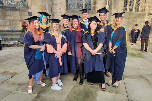 Sheffield College graduation.