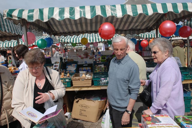 Browsing for bargains at South Shields market. Were you pictured in 2011?
