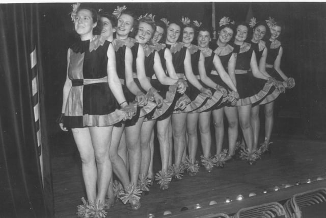 Chorus Line at Fir Vale Hospital, Sheffield in the 1940's.