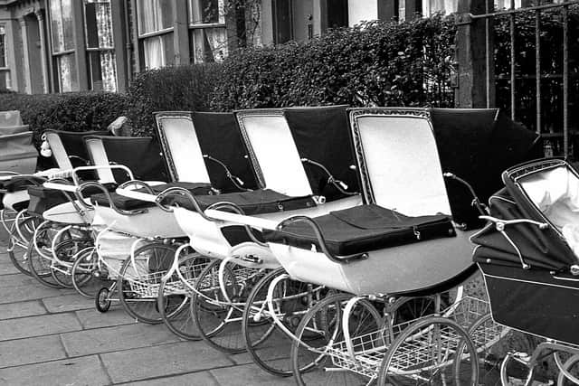 In later years when we had grandchildren and were faced with the intricacies of the modern pushchairs
