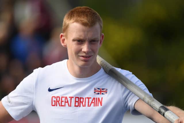 Pole vaulter Adam Hague, who is is a member of City of Sheffield and Dearne Athletics Club.