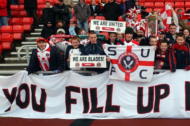 Young Blades at Sunderland's Stadium of Light in March 2004