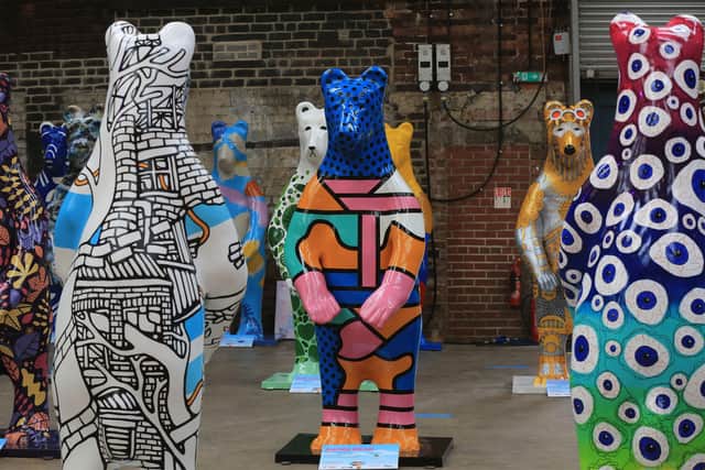 Some of the Bears of Sheffield on display just before they hit the streets