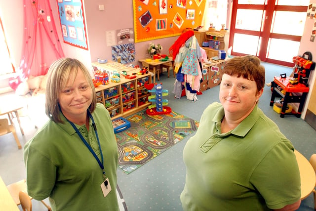 A scene from the Leapfrogs playgroup in the Sure Start Centre on the Central Estate from 2007.