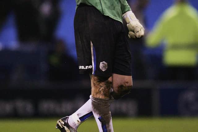 Mark Crossley during his brief stint on loan at Sheffield Wednesday.