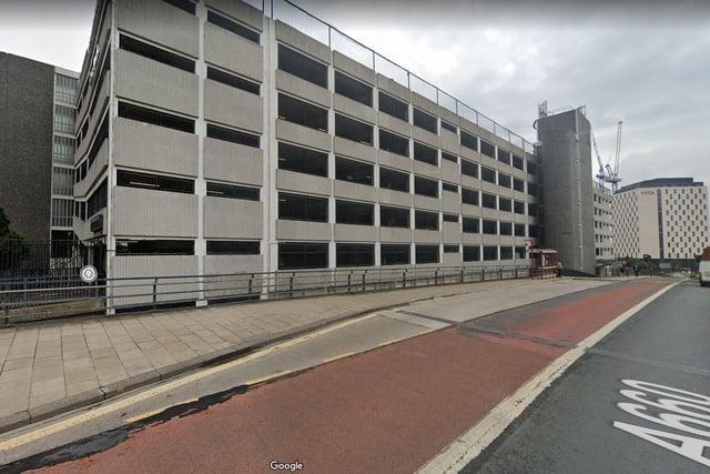 Woodhouse Lane Car Park - £2.20. Address: Woodhouse Lane, Leeds LS7 1HT.