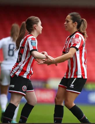 Ruby Clarke comes on for her debut to replace Courtney Sweetman-Kirk. Picture: Sportimage