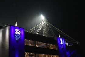 PRESTON, ENGLAND - OCTOBER 27: A general view outside the stadium prior to the Carabao Cup Round of 16 match between Preston North End and Liverpool at Deepdale on October 27, 2021 in Preston, England. (Photo by Lewis Storey/Getty Images)