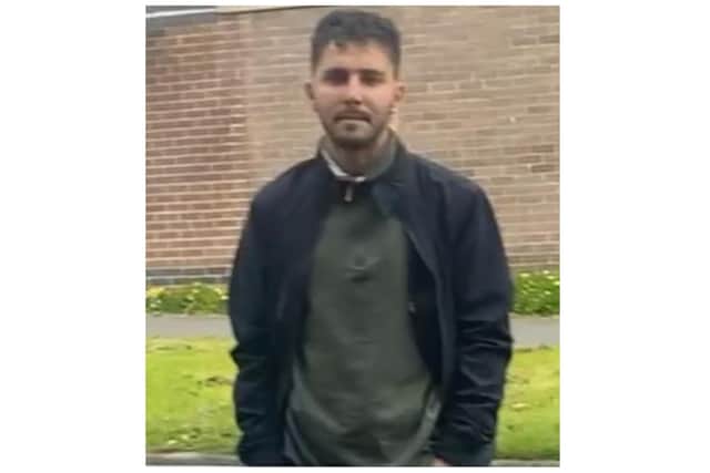 This CCTV image has been released by police of a man they believe may be able to assist with their enquiries into an incident in which a woman was followed off a tram and assaulted