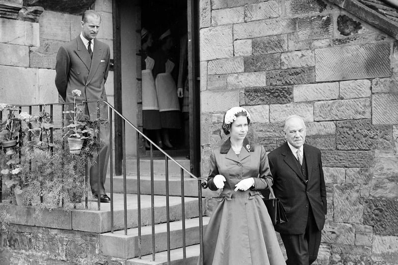 Queen Elizabeth II and Prince Philip, Duke of Edinburgh  at Falkland Palace