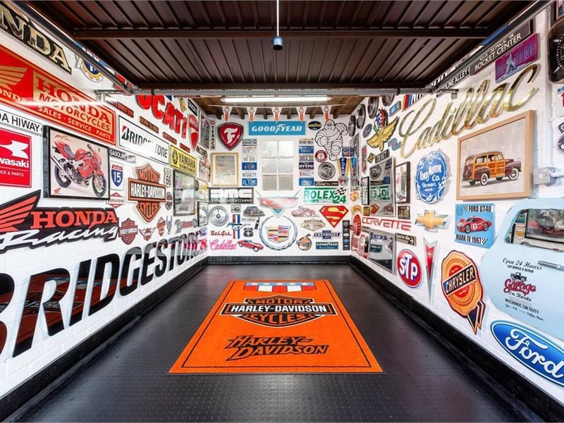 All five garages are in 'excellent condition' both internally and externally (including the roof), according to property company ESPC, with hard wearing rubber flooring, power, lighting and water. Picture: ESPC