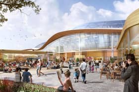 A view of what the Meadowhall leisure destination could look like if revised plans are agreed by Sheffield City Council's planning committee