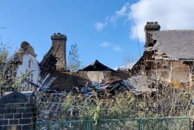 This photo by Sheffield resident Simon Matthews shows how the roof has collapsed at the main building of the former Grenoside Infant and Junior School, of Norfolk Hill.