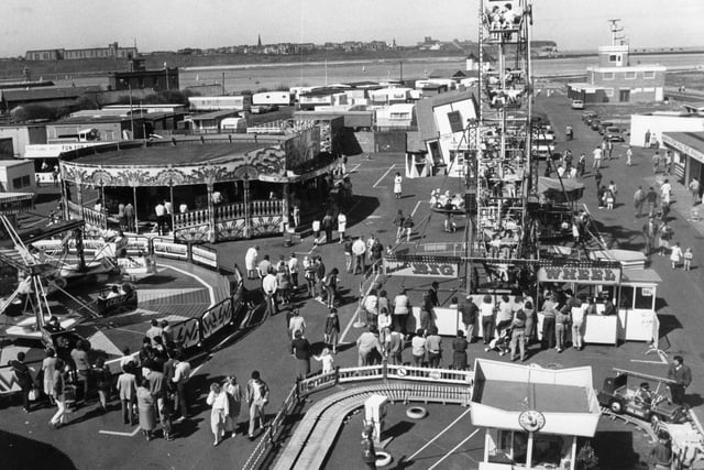 South Shields fairground in April 1984.