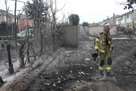 A major incident was declared in South Yorkshire on Tuesday, July 19 when temperatures broke all records and wildfires developed across the county, as the mercury hit 39.4C in Sheffield and 40C in Doncaster. Picture: South Yorkshire FIre and Rescue