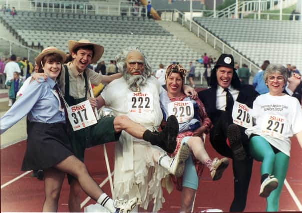 Members of the Sheffield Breast Care Group in the Star Family Fun Run - 30th April 1995
