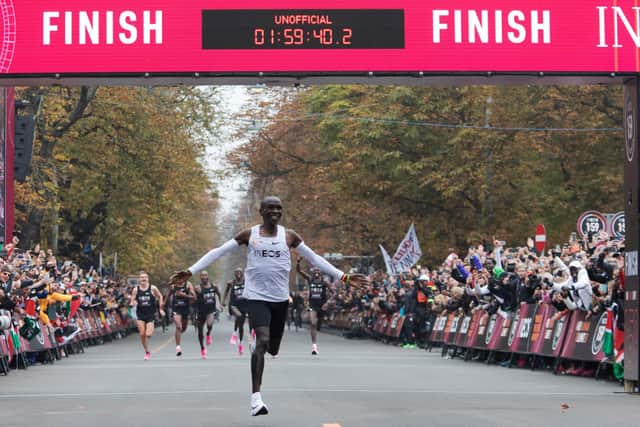Kenya's Eliud Kipchoge was wearing Nike Alphafly when he broke the mythical two-hour barrier for the marathon distance, although it was not counted as an official record.