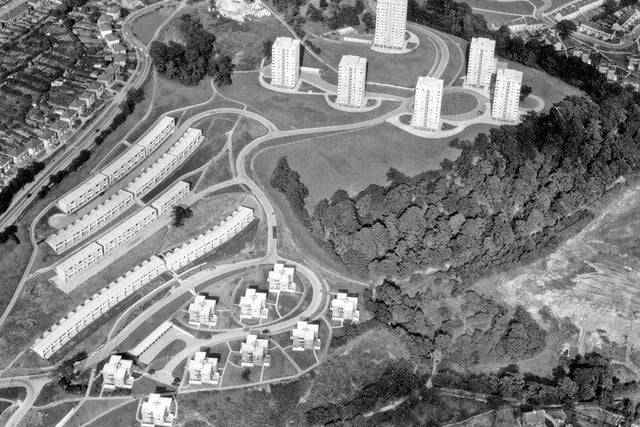 Gleadless Valley seen from above, taken in the late 1960s. The council estate was described as Dreamland when plans were being hatched to build thousands of homes to replace slums and bombed-out homes
