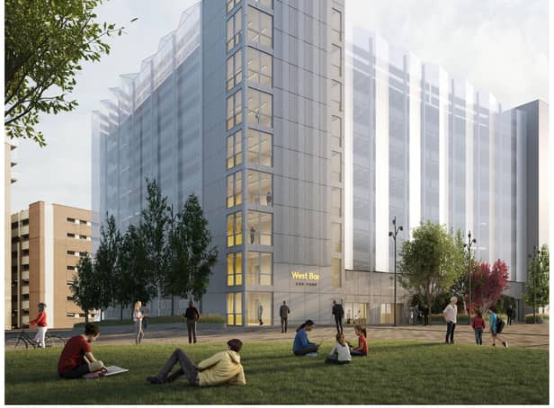 Artists' impression of the West Bar Square development project. A new 470 vehicle car park has just been approved by Sheffield Council for the scheme.