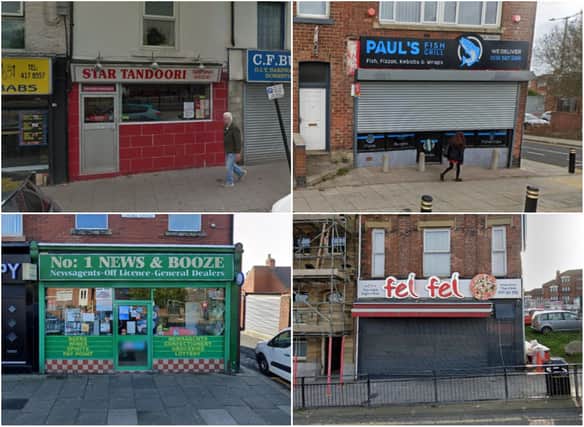 11 Sunderland businesses who have food hygiene ratings of 0 or 1 star.