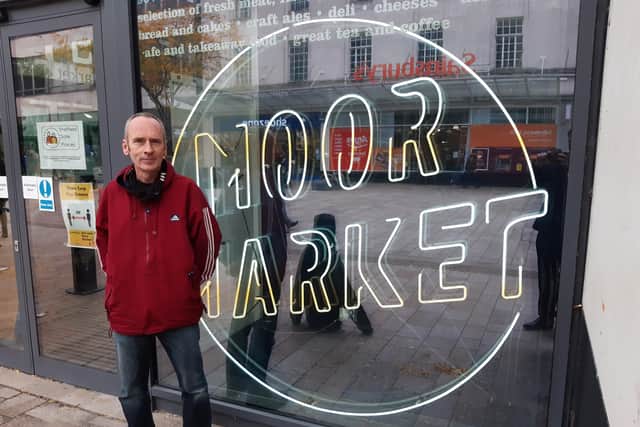 Dave Healy, of new delivery service Chefchef.Store, at The Moor Market.