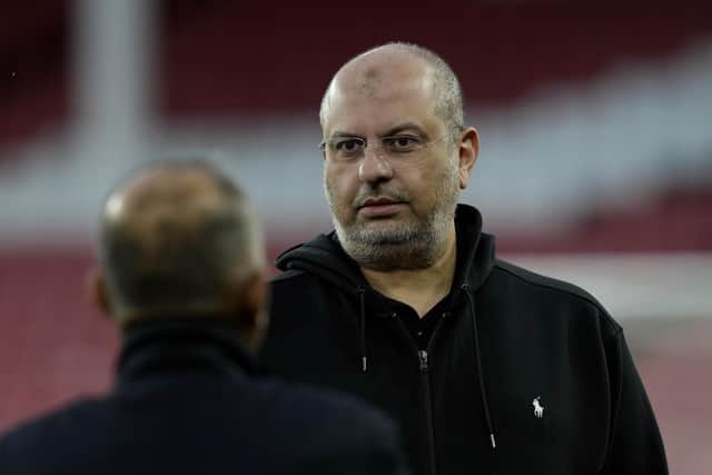 Prince Abdullah, owner of Sheffield United, at Bramall Lane on Tuesday night: Andrew Yates / Sportimage