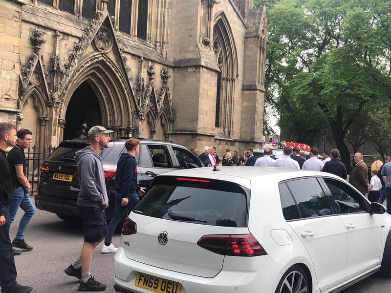 People made their way into the minster