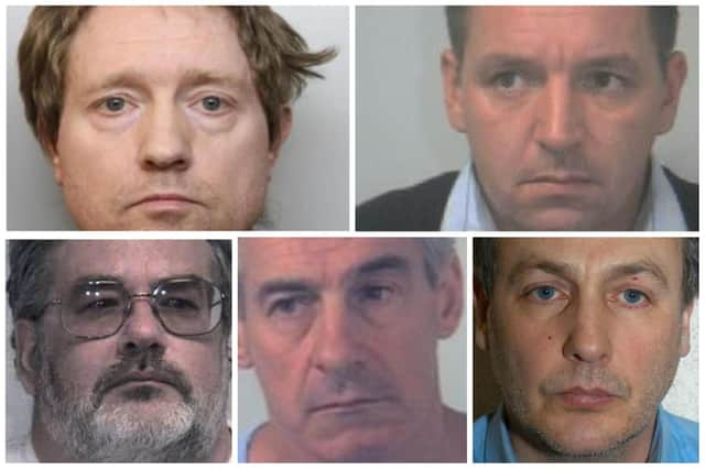 All of the defendants pictured here were jailed years after committing heinous crimes including rape and murder