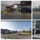 Google Maps images of the former Castle Market and New Era development, Sheffield