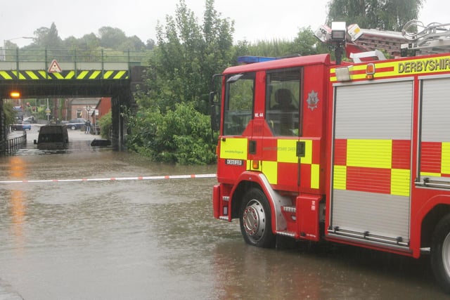 Fire crew were called out to a flood at Hady Hill in 2007