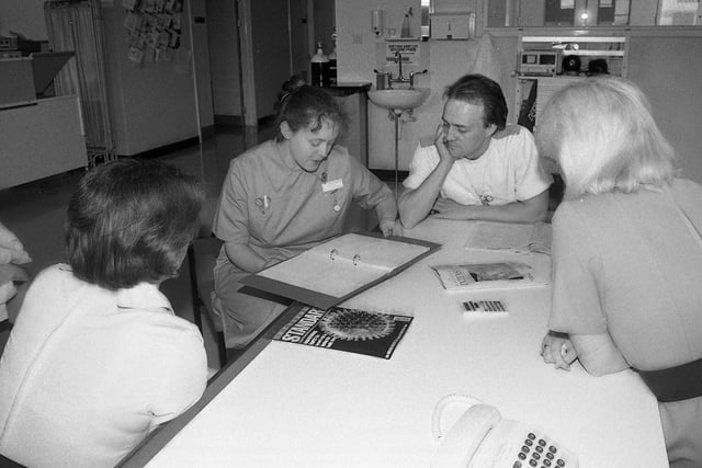 Here's a scene from 1991 when the Hartlepool Mail spent a day on a ward at Hartlepool General Hospital following the nursing staff going about their duties. Were you among them?