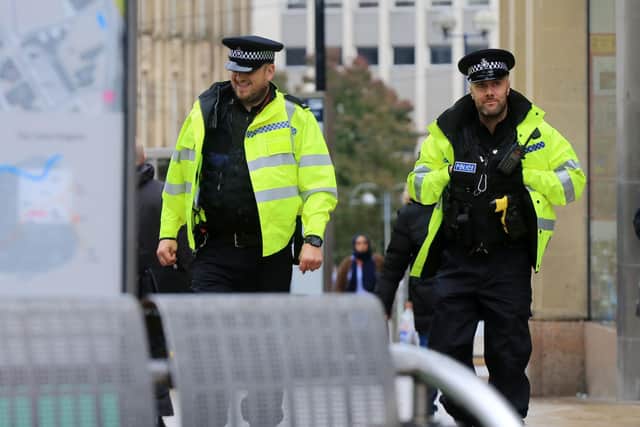 South Yorkshire Police Operation Steel in Sheffield City Centre. Picture: Chris Etchells