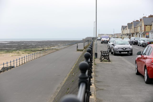 There was no one to be seen on this stretch of the prom off Marine Drive on Thursday morning ahead of Easter.