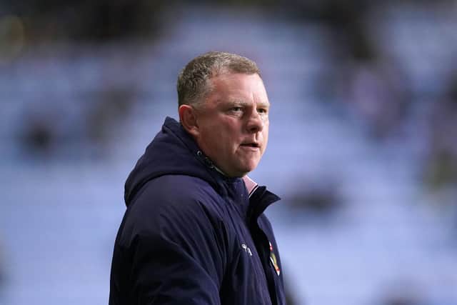 Coventry City manager Mark Robins brings his team to Bramall Lane today: John Walton/PA Wire.
