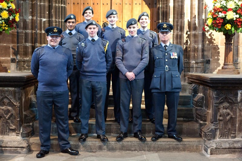 470 Squadron Falkirk Air Cadets attend the 75th anniversary of the Air Cadets in London