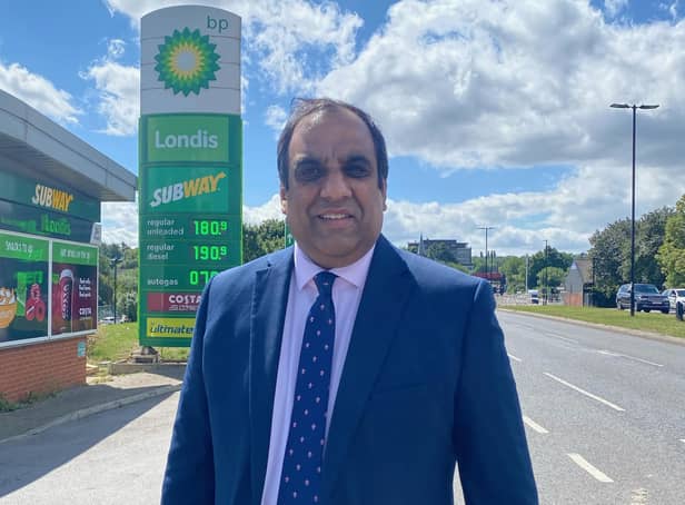 Sheffield City Council LibDem grouop leader Coun Shaffaq Mohammed - his party are calling for a windfall tax on oil and gas producers like BP who have announced huge profits