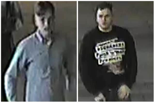 Do you recognise the men pictured? South Yorkshire Police believe they may be able to assist with enquiries.
