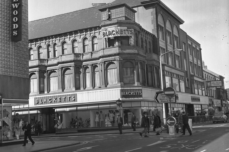 The Sunderland department store of Blackett and Sons Ltd in 1972, shortly before it closed.  It was a place which stocked pretty much everything you needed after starting out in drapery, and fans included Michele Arkley and Janice Baird.