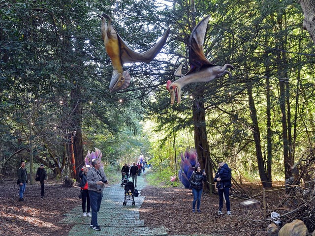 Did you spot the pterodactyls overhead?