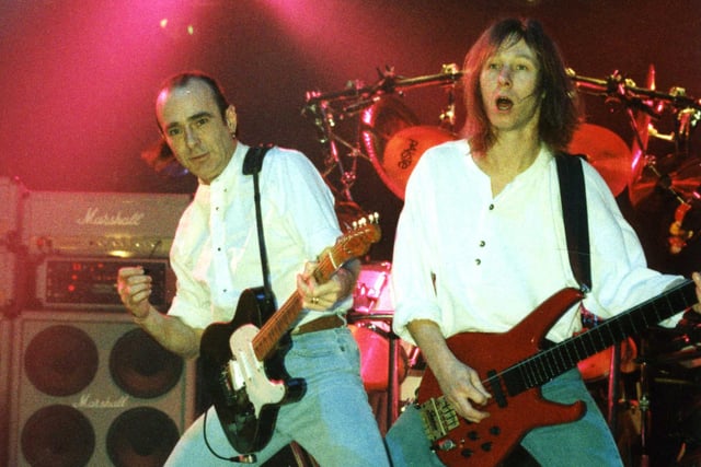 Status Quo played to a packed Temple Park Leisure Centre as part of a UK tour in this year.