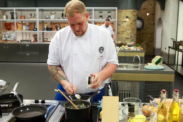 Luke Rhodes, from Sheffield, competing on MasterChef: The Professionals (photo: Shine TV/BBC)