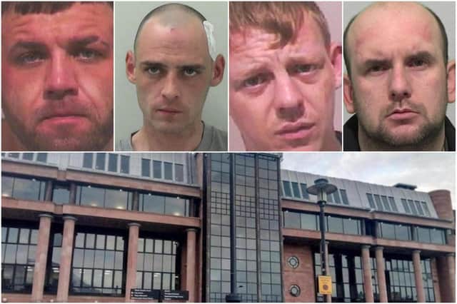Just some of the criminals from the Sunderland area who have been locked up at Newcastle Crown Court since the coronavirus lockdown began.